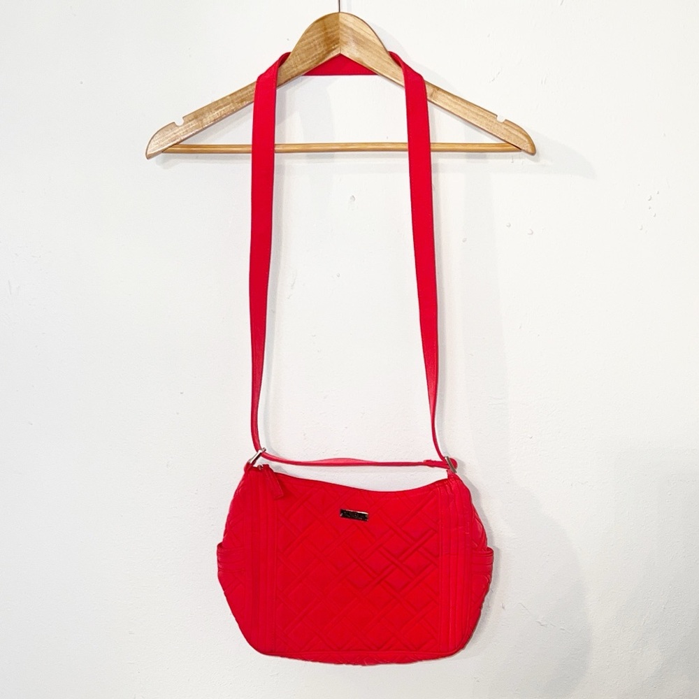 Vera Bradley red quilted crossbody
